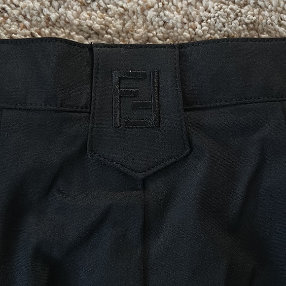 Fendi Authenticated Black Cotton Spandex Cropped Pants **Approx. Size 26**🔥🔥 - Picture 5 of 8